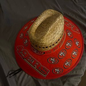 49ers straw hat
